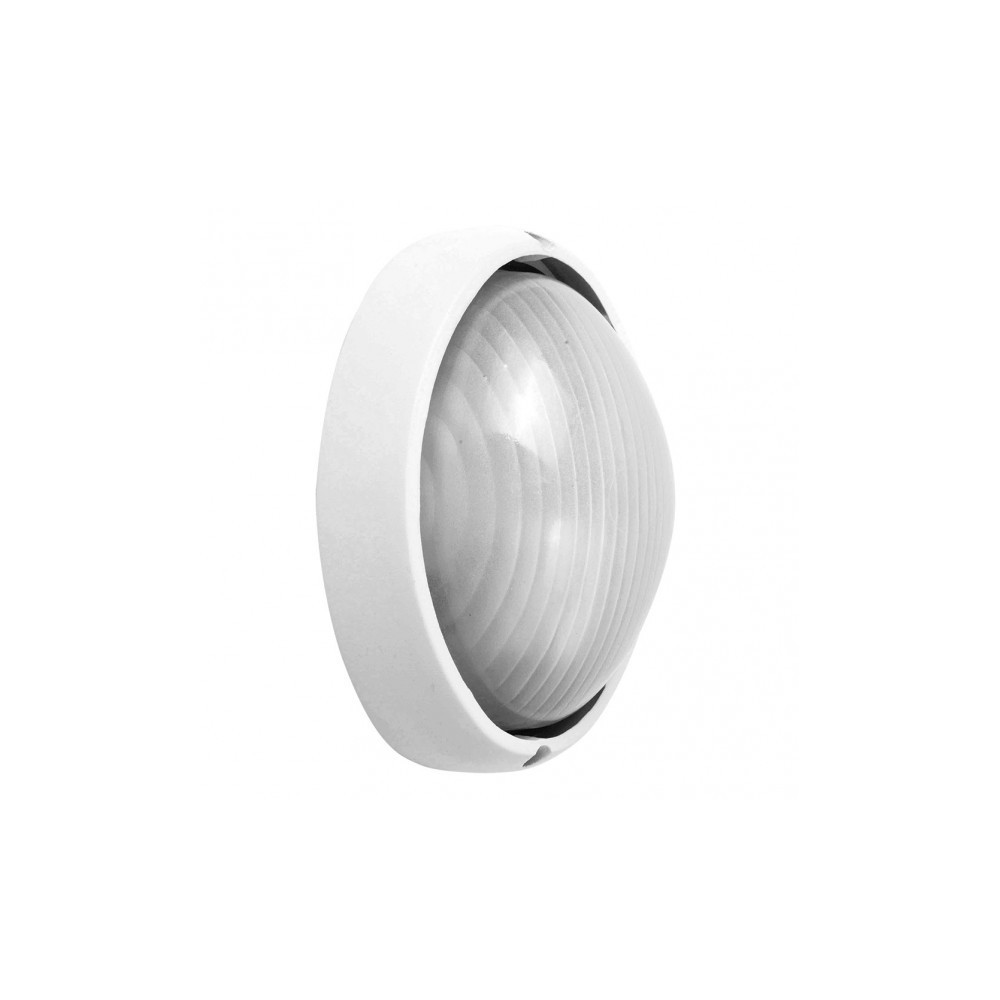 Aplique exterior - fab - vega - blanco - aluminio - cristal