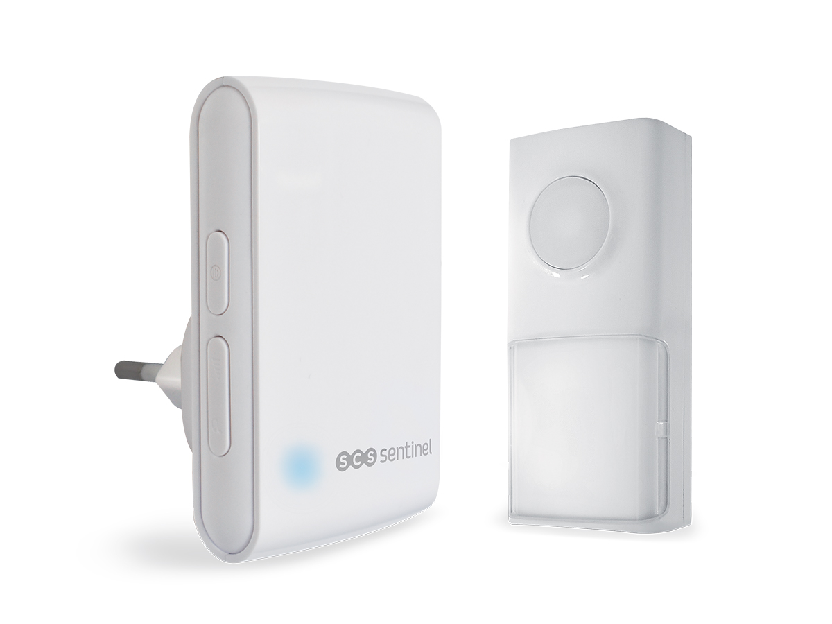 Scs sentinel - timbre inalámbrico sin batería -enchufable - ecobell 100