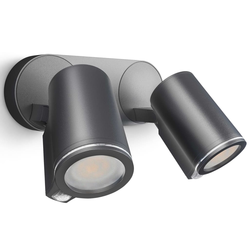 Steinel foco de exterior con sensor spot duo sensor negro