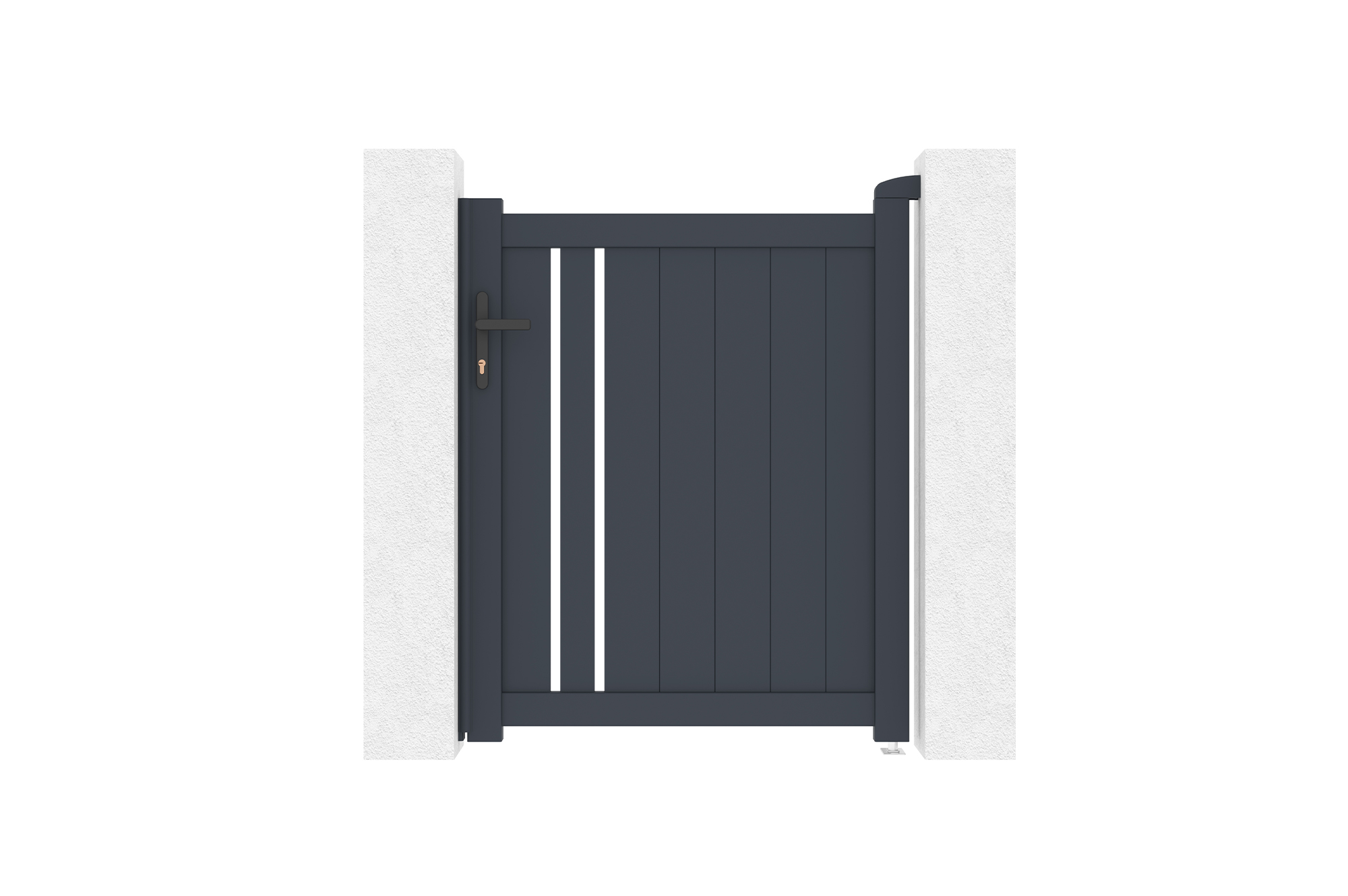Puerta peatonal de aluminio 1m giona h.120cm
