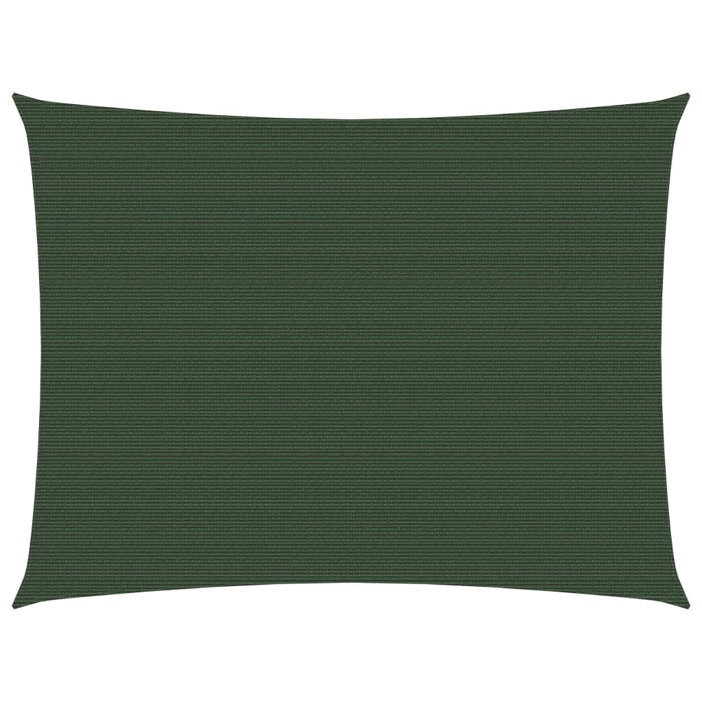 vidaXL toldo de vela verde oscuro hdpe 160 g/m² 2x2,5 m