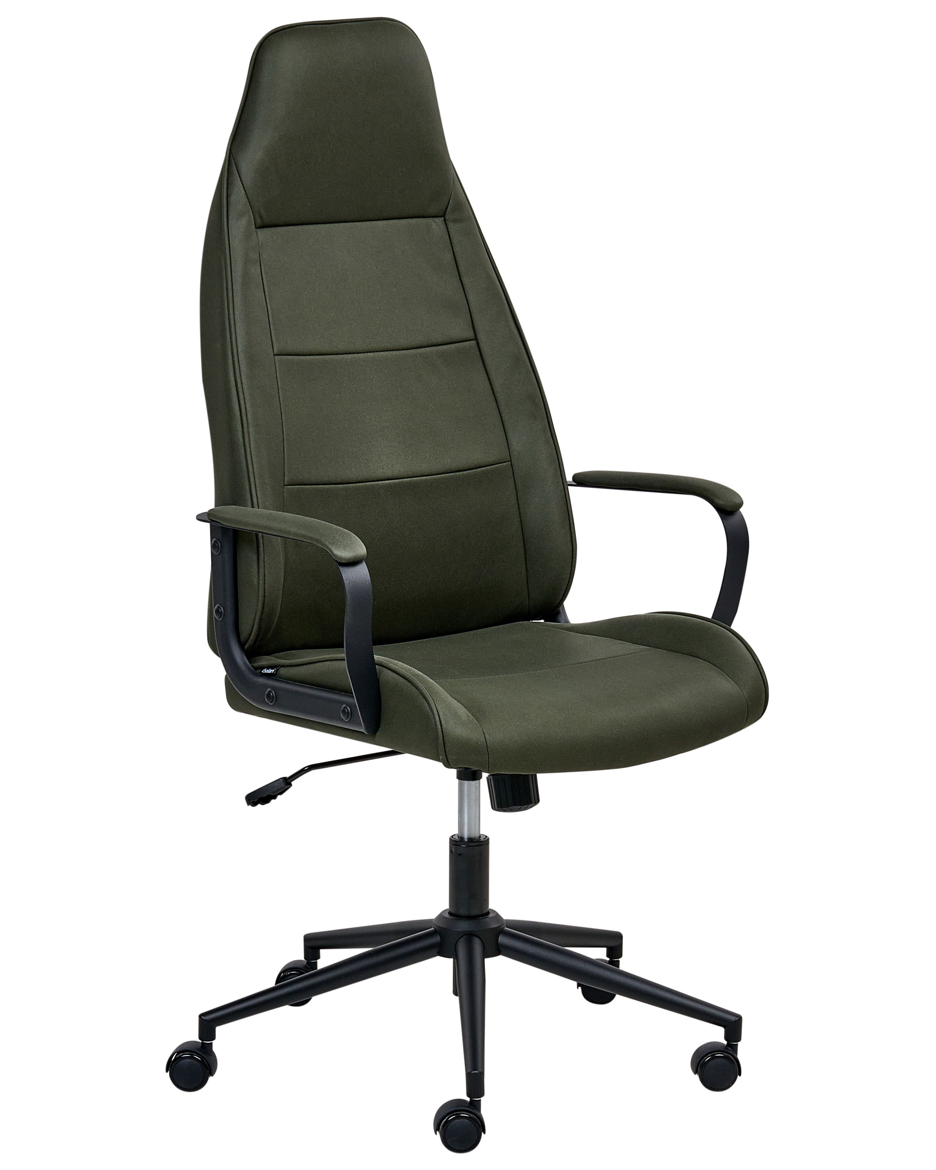 Silla de oficina rebel tela verde oscuro