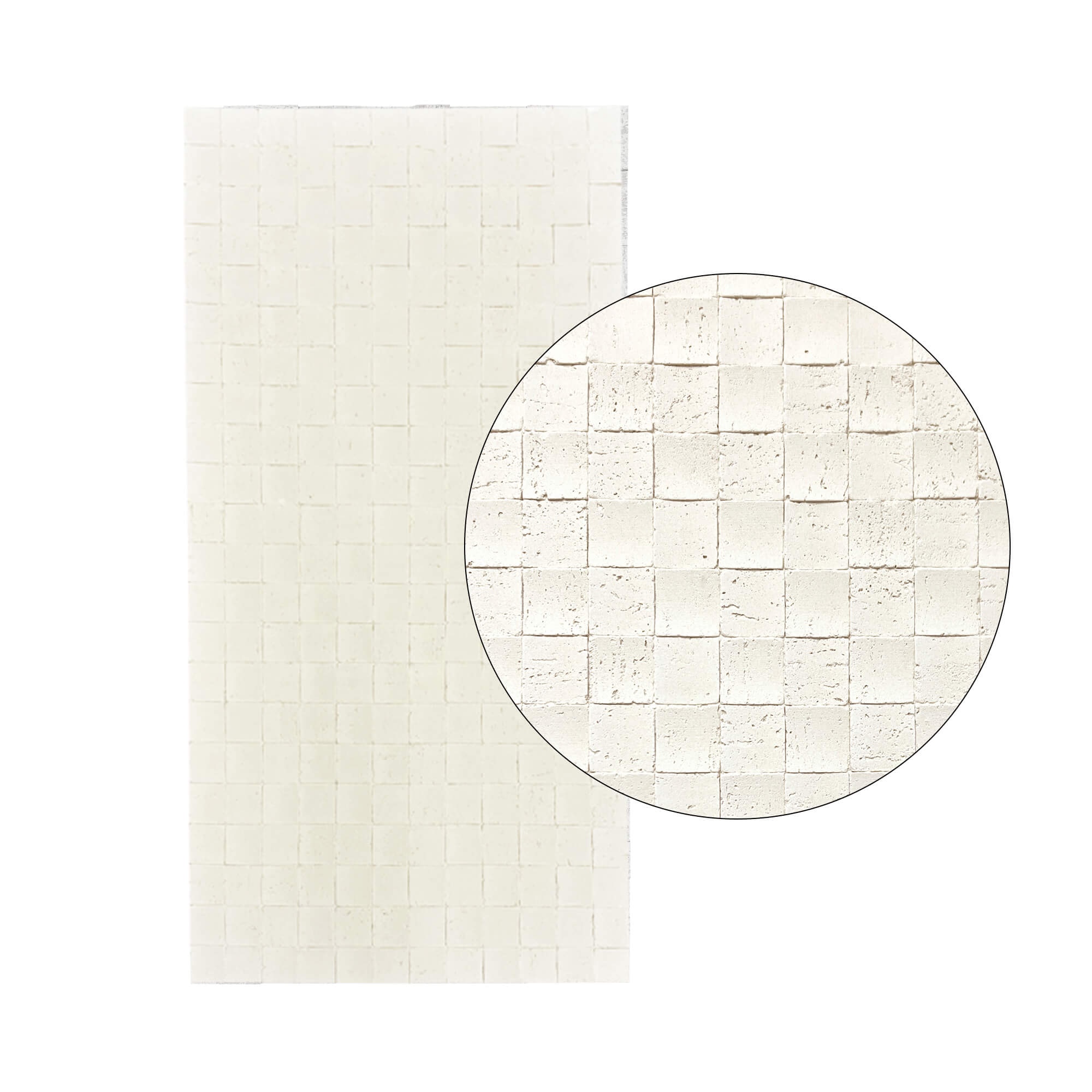Pack 5 panel piedra flexible natural trieste mosaic beige 118x58cm 3,42m²