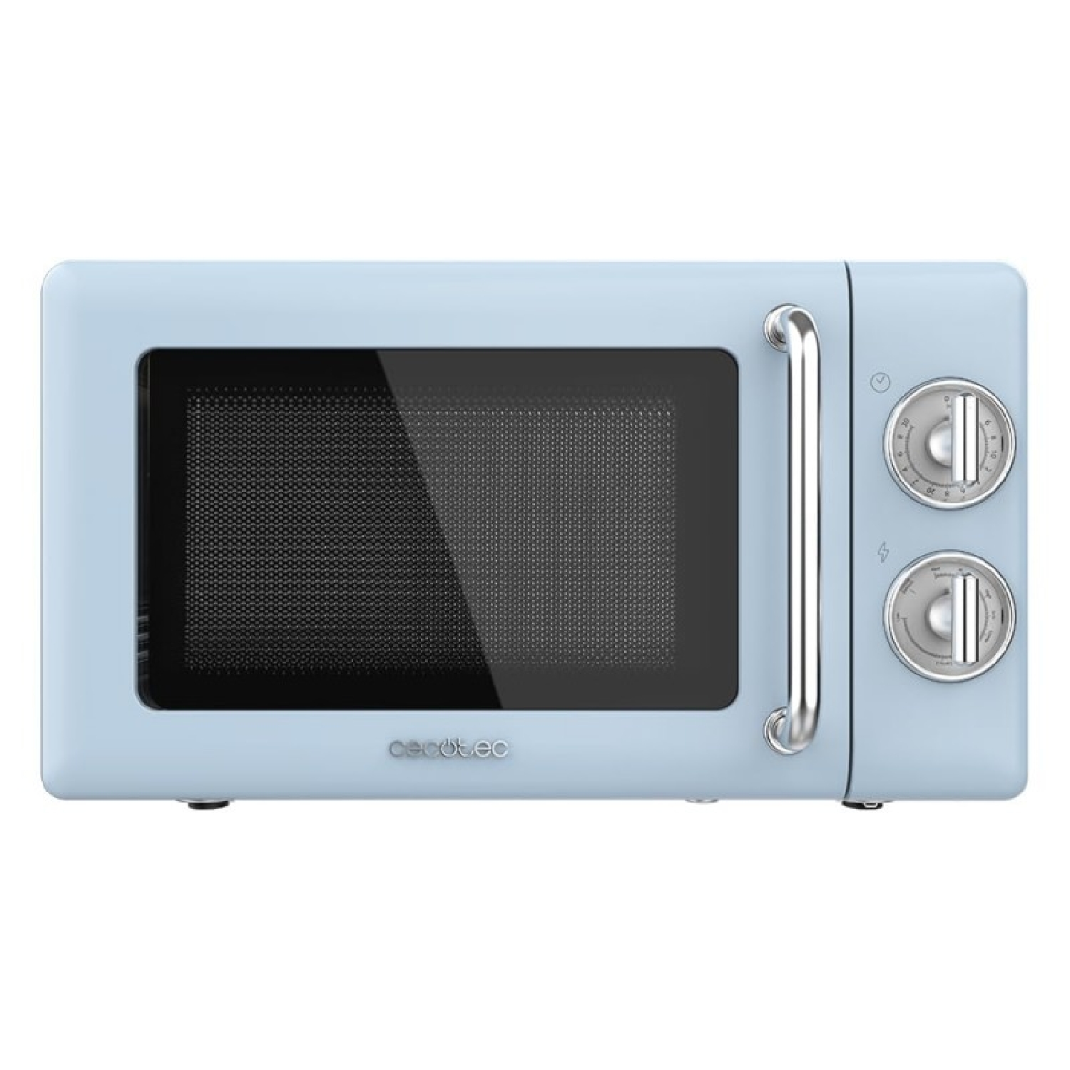 Cecotec microondas mecánico con grill de 20 l proclean 3110 retro blue. 700
