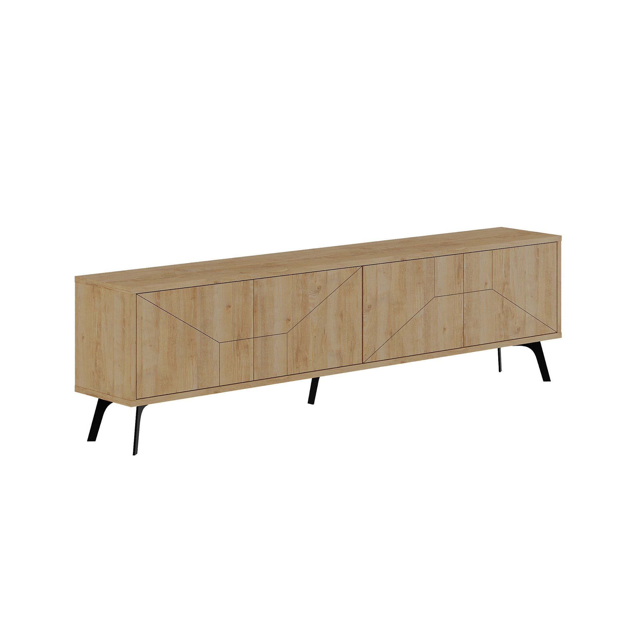 Mueble para la tele de madera <<dune>> - 180 x 29 x 50 cm - beige