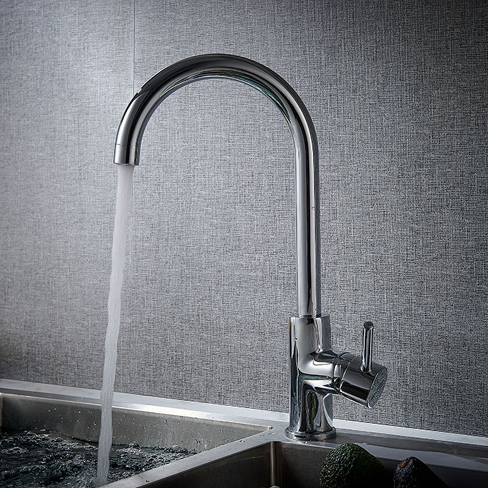 Kibath grifo cocina monomando cre acabado cromo brillo fabricado en latón