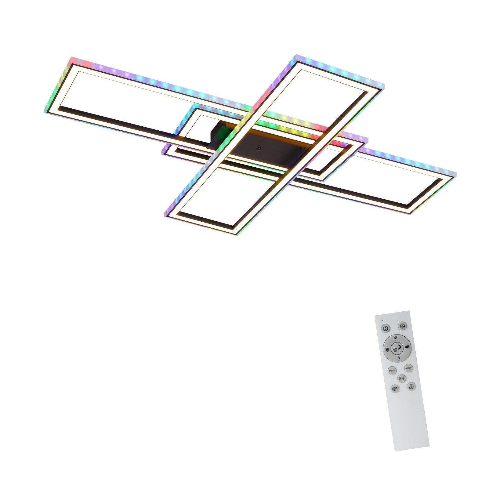 Nettlife lámpara de techo negra LED 101.2x71
