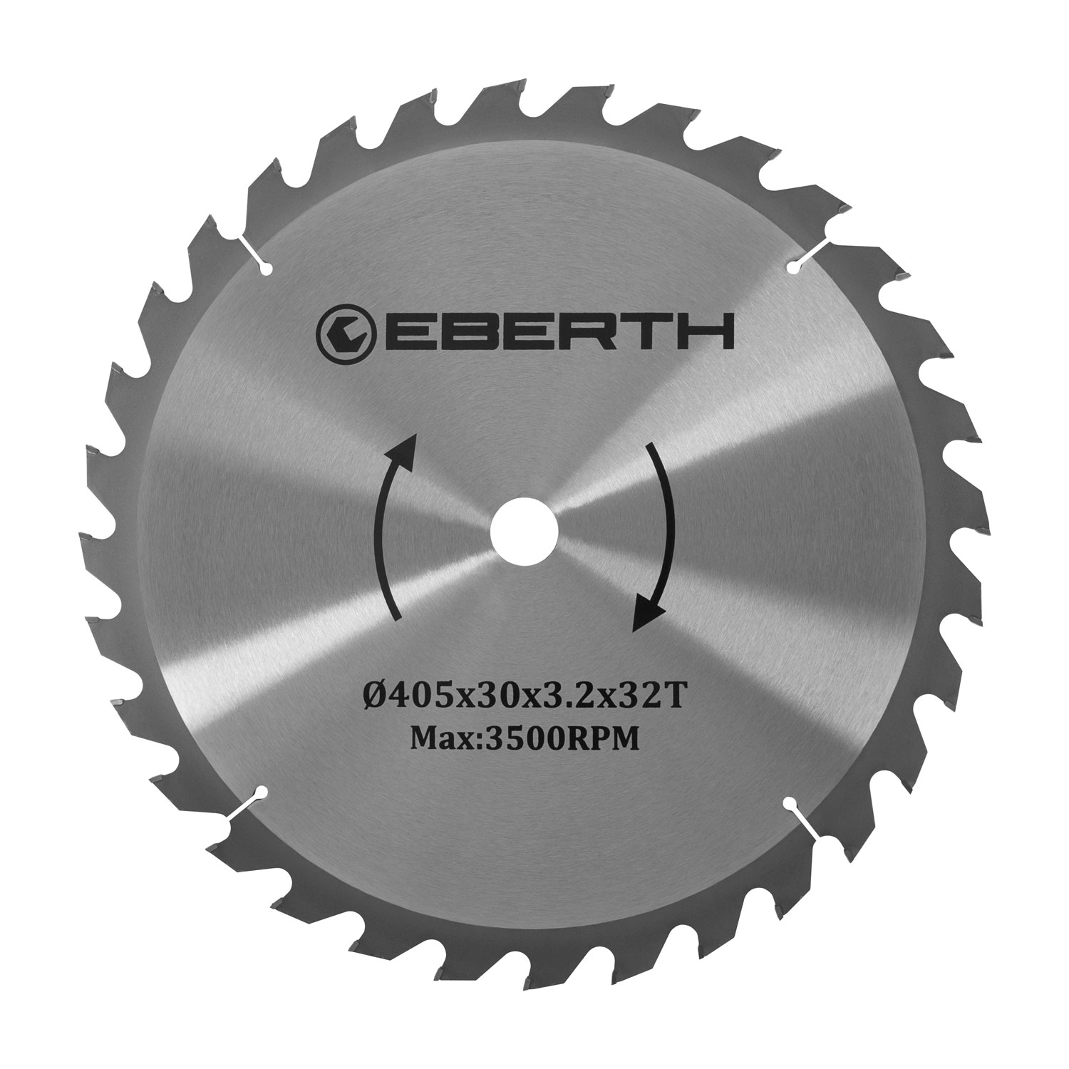 Eberth hoja de sierra circular 405 x 2,2 x 3,2 mm, 32 dientes, 30mm
