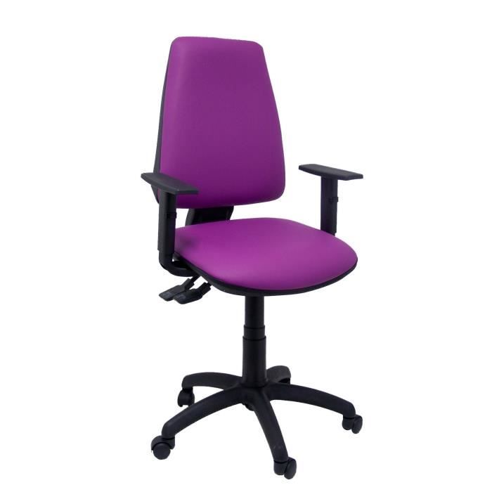 Silla de oficina ergonómica con mecanismo de sincronización y altura ajusta