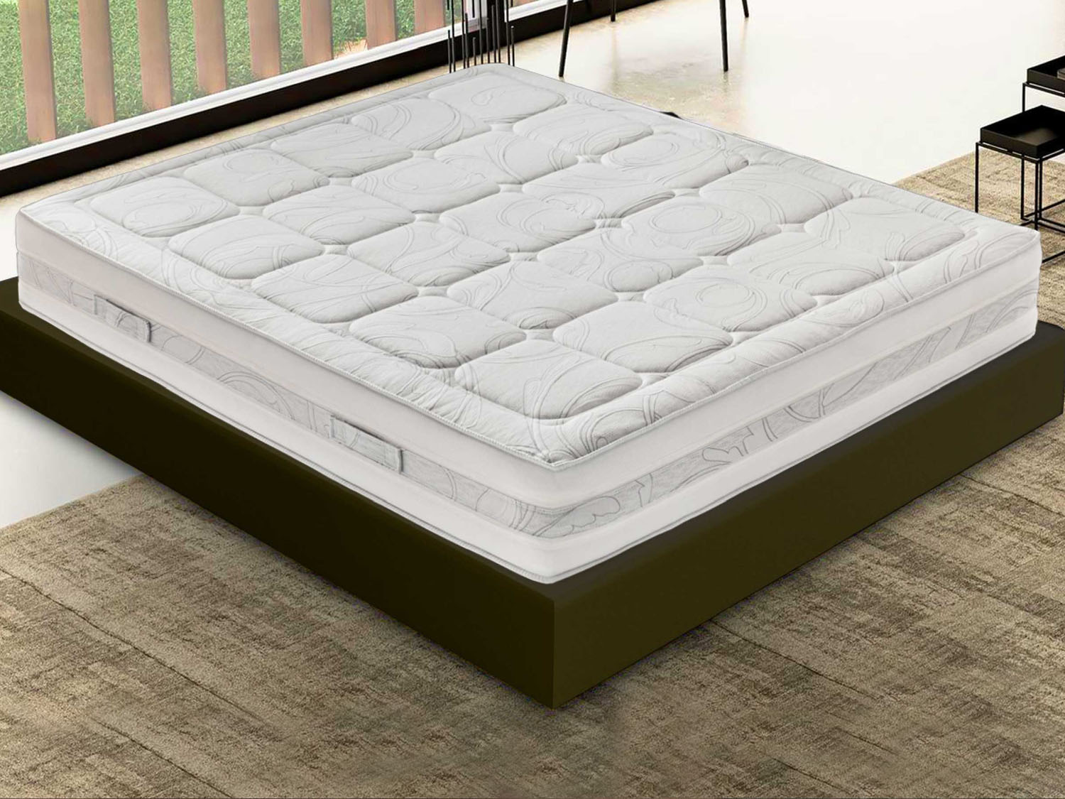 Colchón 150x200 viscoelástico altura 29 cm viscoelástico 5 cm extraíble