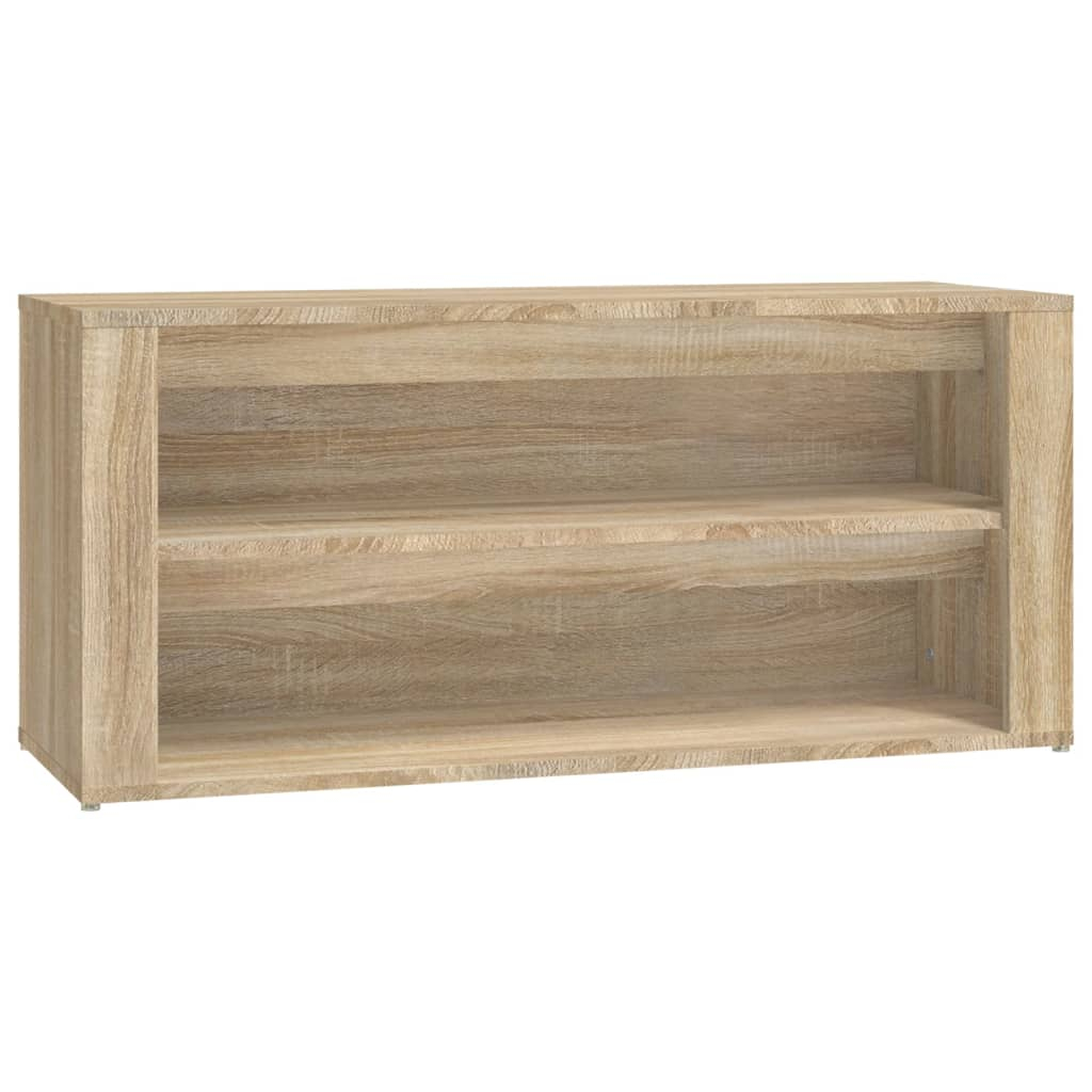 vidaXL zapatero madera contrachapada roble sonoma 100x35x45 cm
