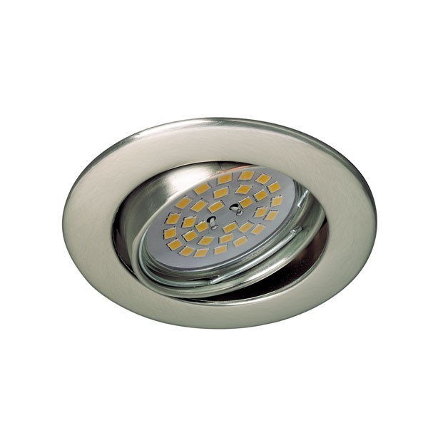 Foco empotrable basculante basic redondo níquel wonderlamp 1xgu10
