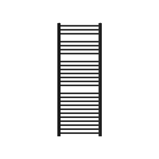 Radiador eléctrico de baño 600x1500mm negro recto termostato 900w