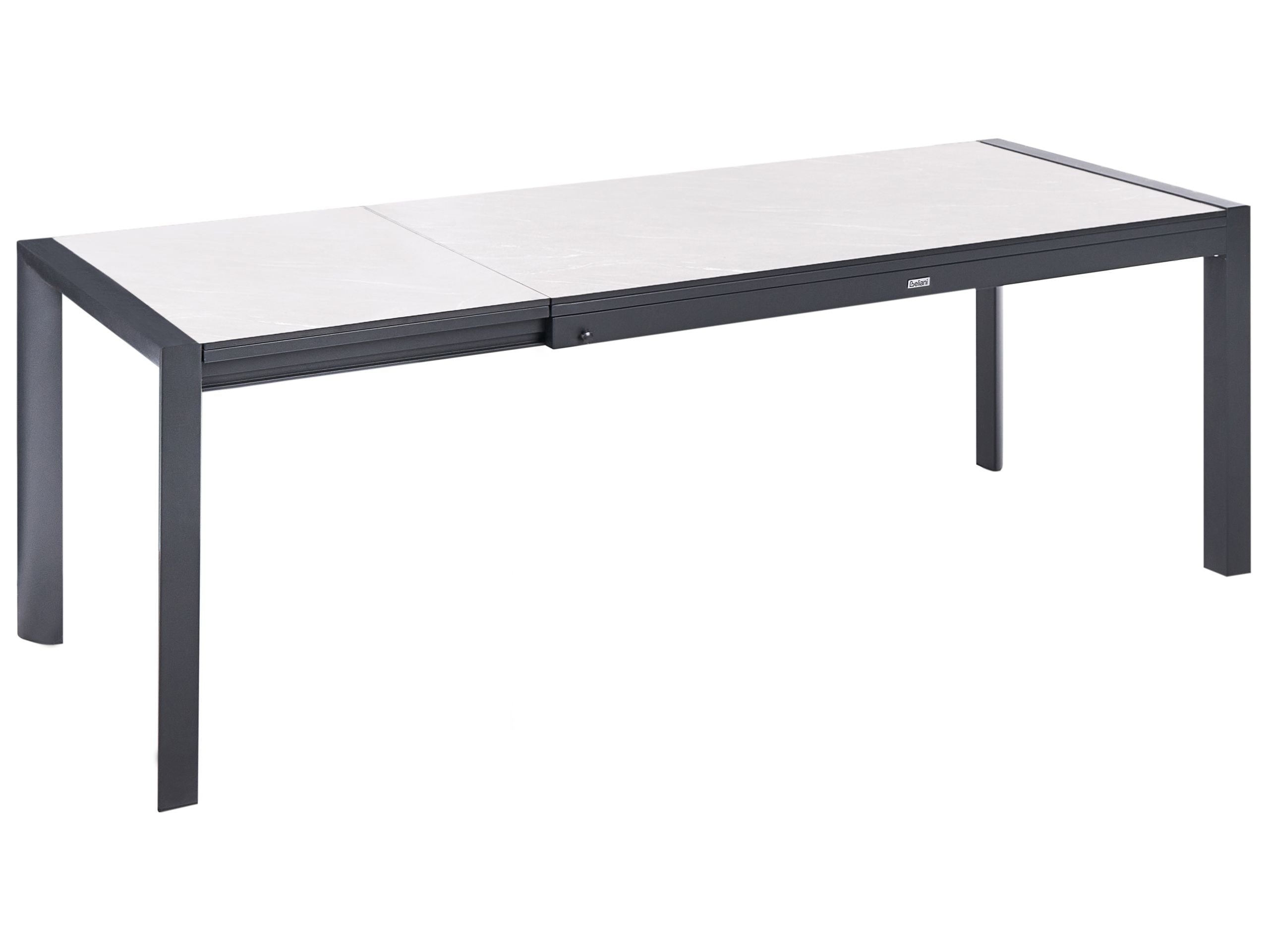 Mesa de jardín extensible binasco 160/220 cm 90 cm beige