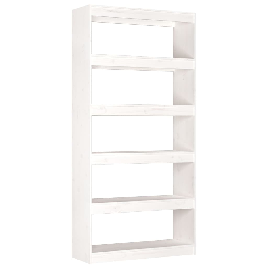 vidaXL estantería/divisor de espacios madera pino blanco 80x30x167,4cm