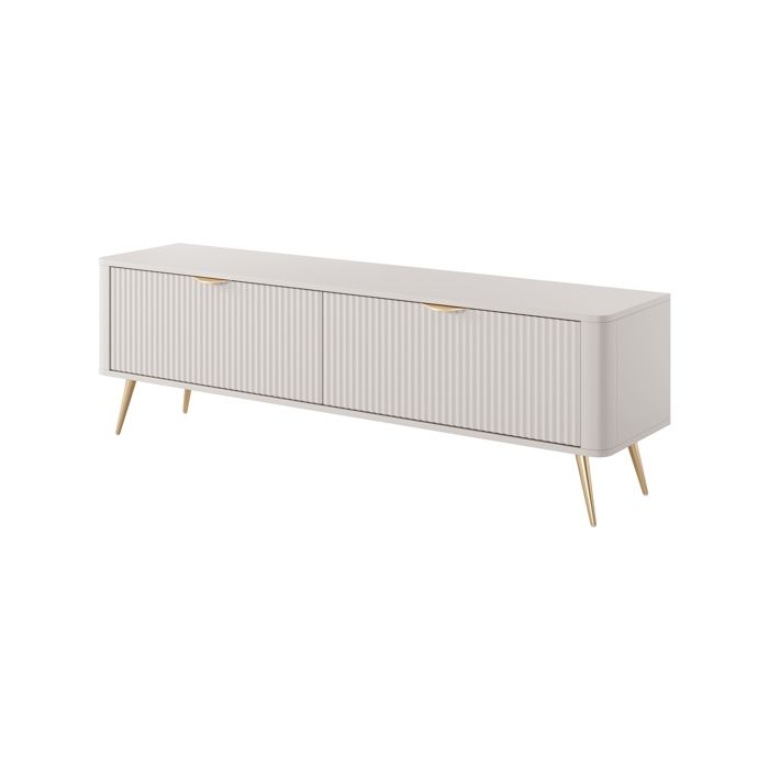 Mueble de tv - 3xe living - 163,2 x 38 x 51,2 cm - beige - panel estratific