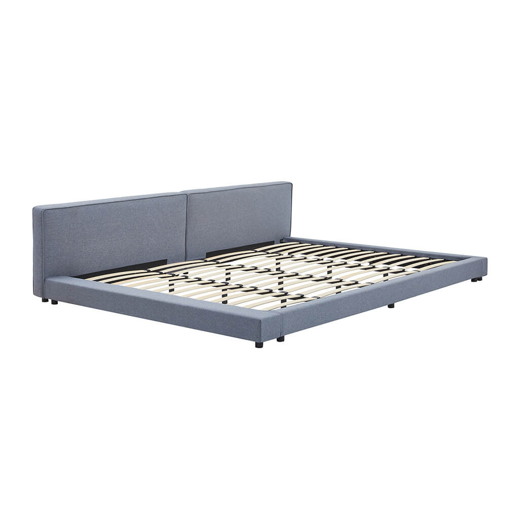 Cama con estante galaxis gris 270 x 200 cm, colchón h2/h3 incl.