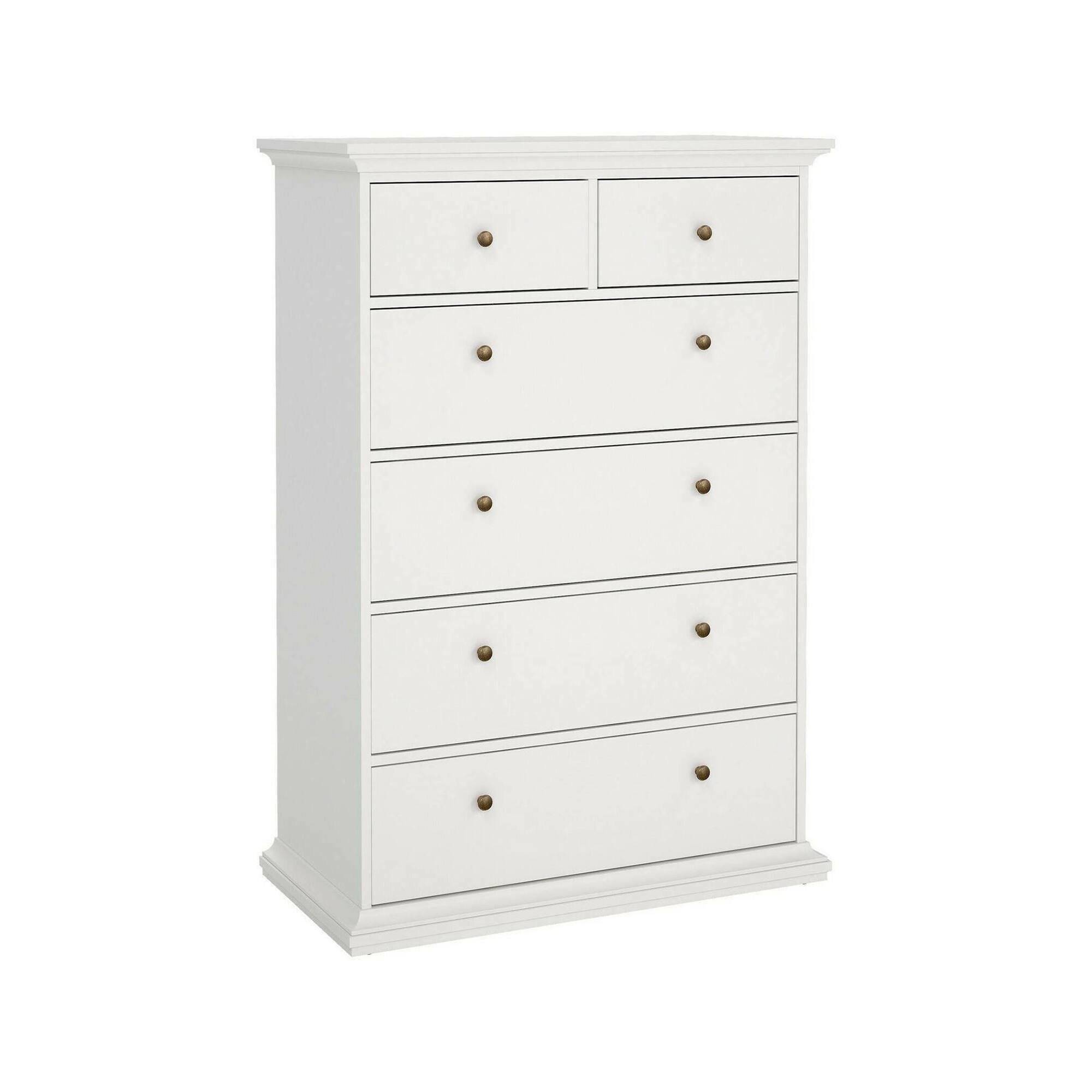 Cómoda gaetana, apertura corrediza, en madera blanca