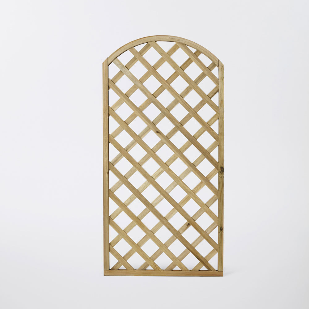 Celosia De Madera Diagonal En Arco 1,80 X 0,90 m