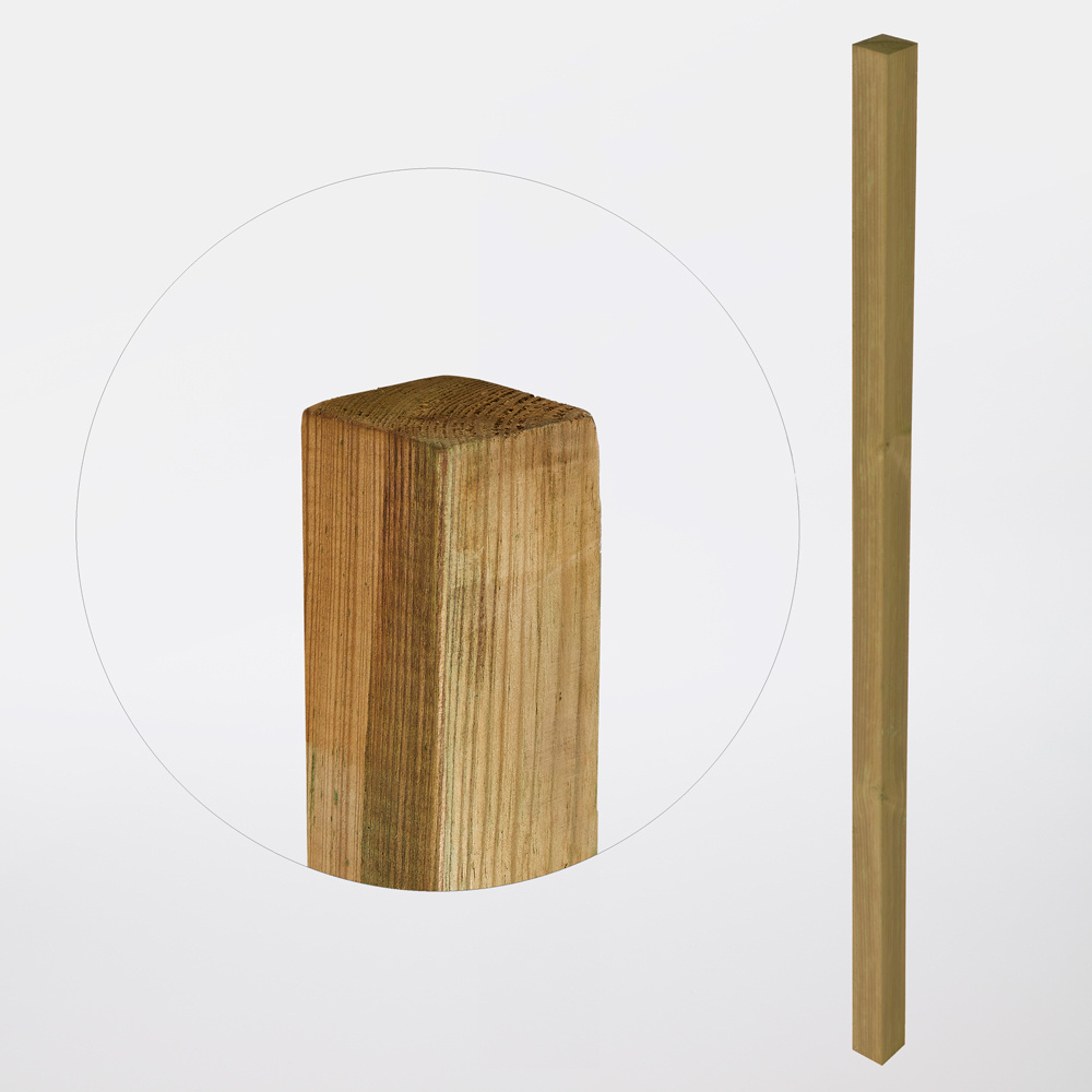 Poste de madera 240 x 9 x 9 cm Blooma