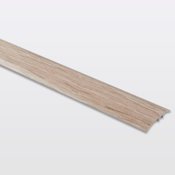 Perfil de unión plano aluminio "decor200" 180 x 3,7 cm madera