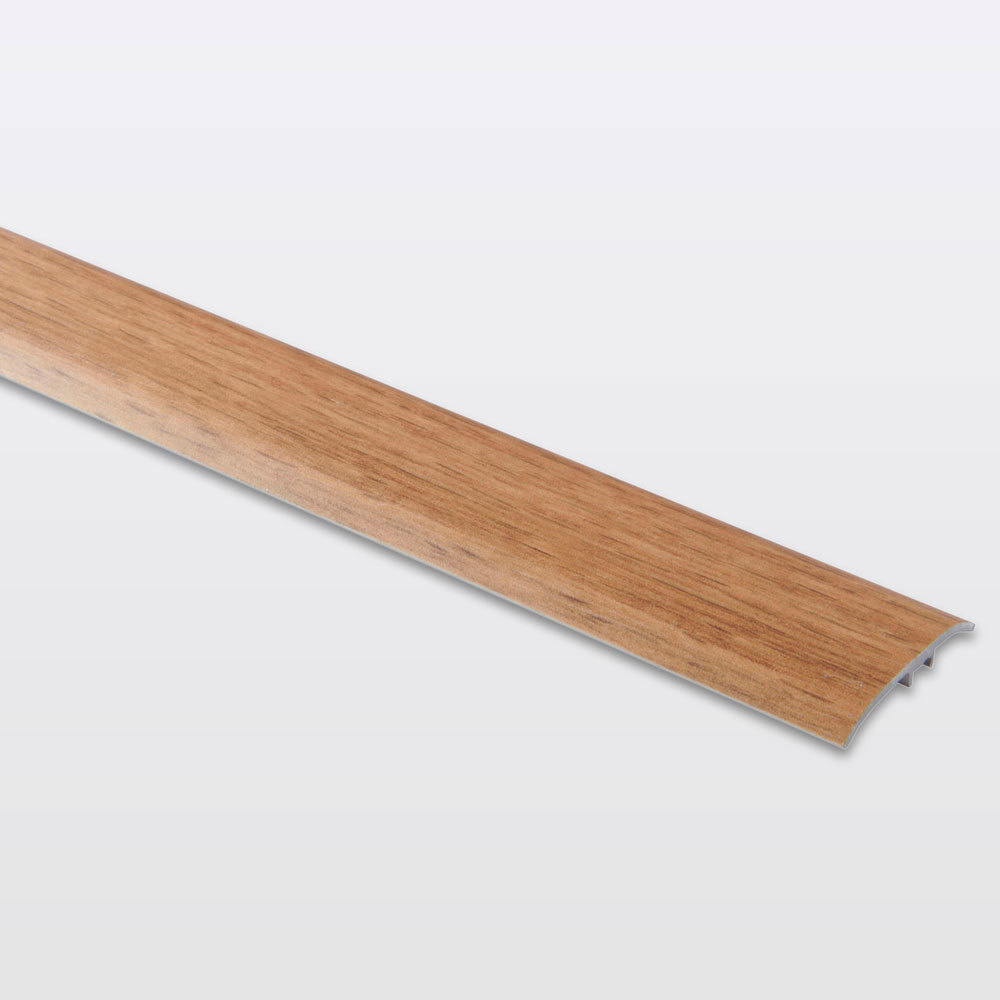 Perfil de unión plano aluminio "decor250" 93 x 3,7 cm madera