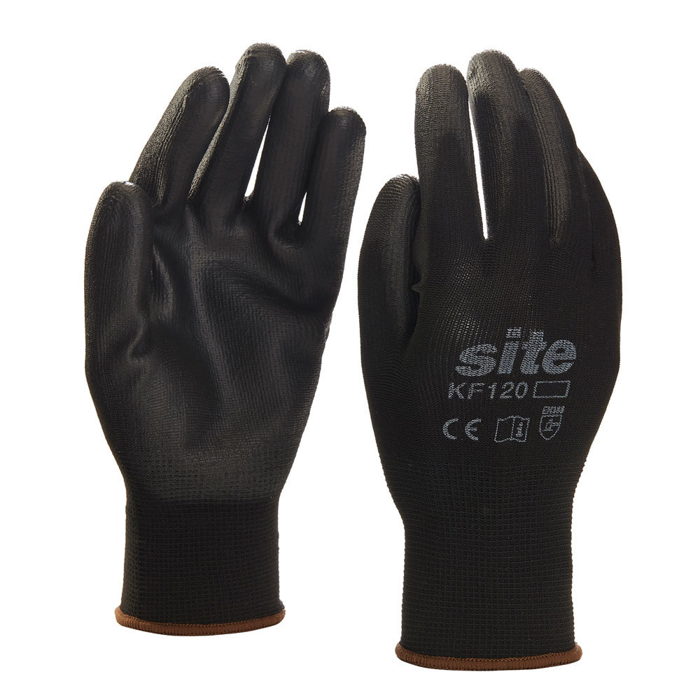 Guantes poliuretano site talla m