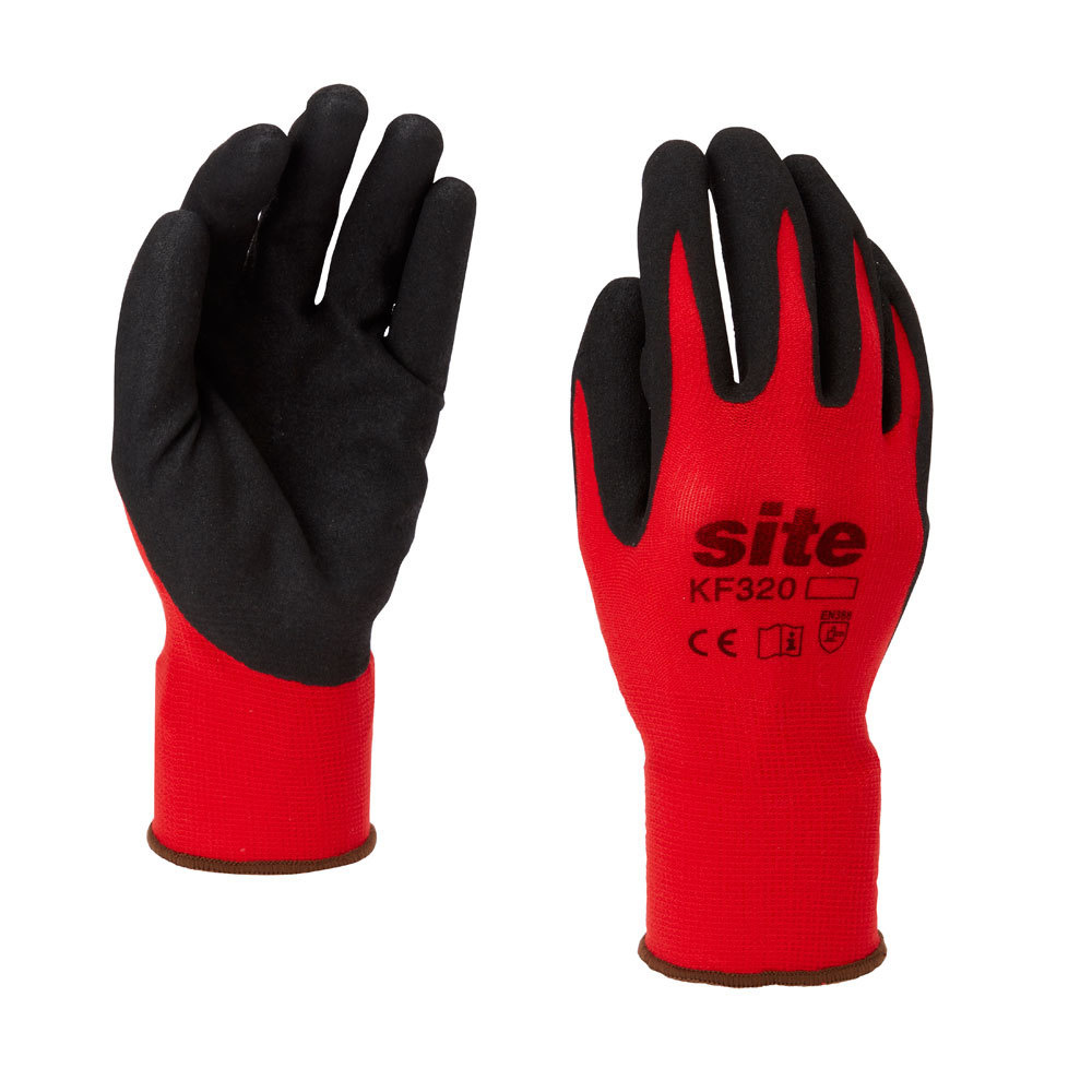 Guantes nitrilo rojo site talla xl