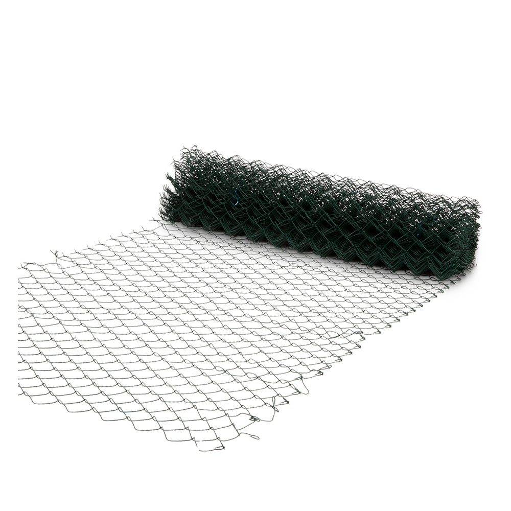 Malla de simple torsión plastificada 1 x 20 m - hueco 50 x 50 mm Blooma