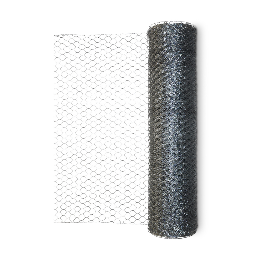 Malla de triple torsión galvanizada 0,5 x 5 m - hueco 13 x 13 mm Blooma