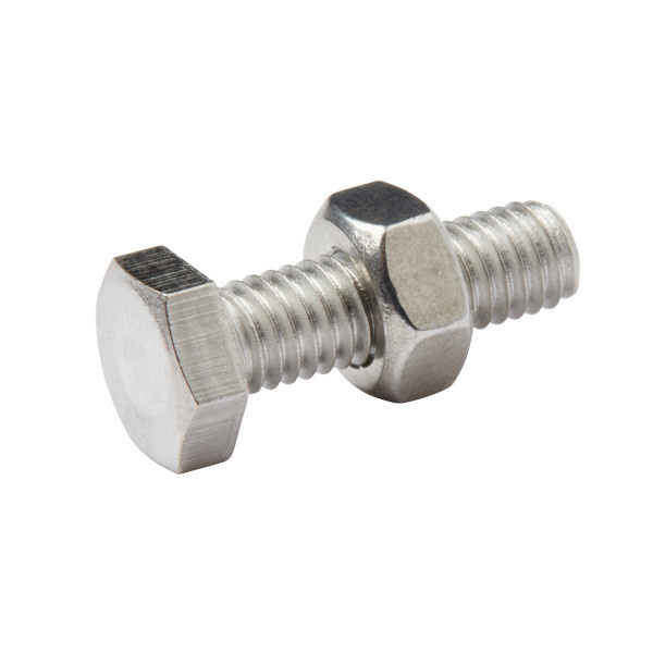 Perno y tuerca hexagonal 6x20 mm 10 uds