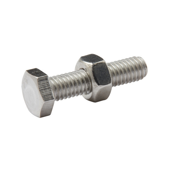 Perno y tuerca hexagonal 6x25 mm 10 uds