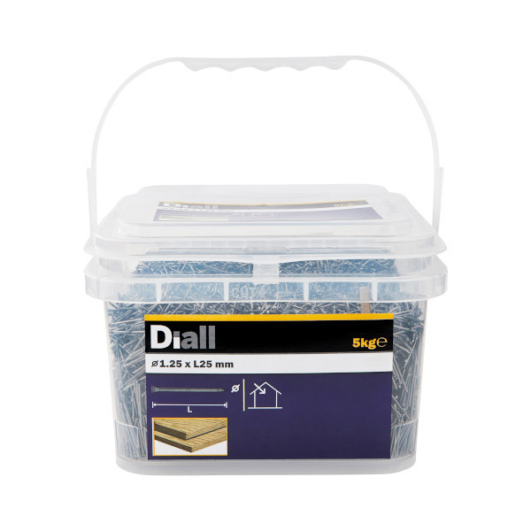 Clavo cabeza perdida 1,25x25 mm diall 5 kg