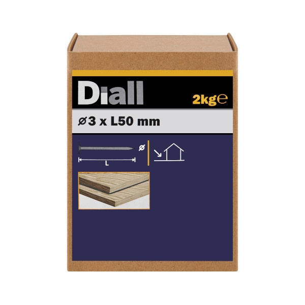 Clavo cabeza ancha 3x50 mm diall 2 kg