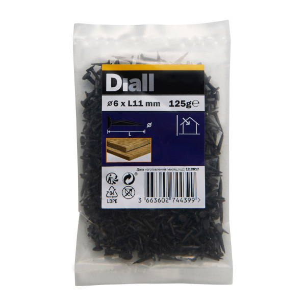 Tachuelas acero 6x11 mm diall 125 g