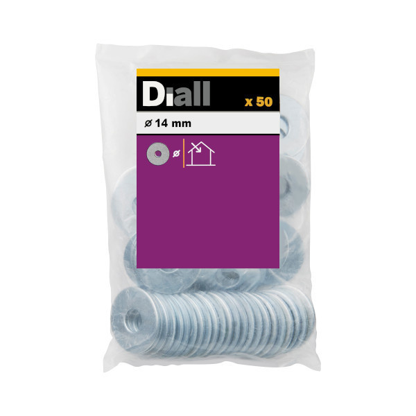 Arandela ancha m14 diall 50 uds