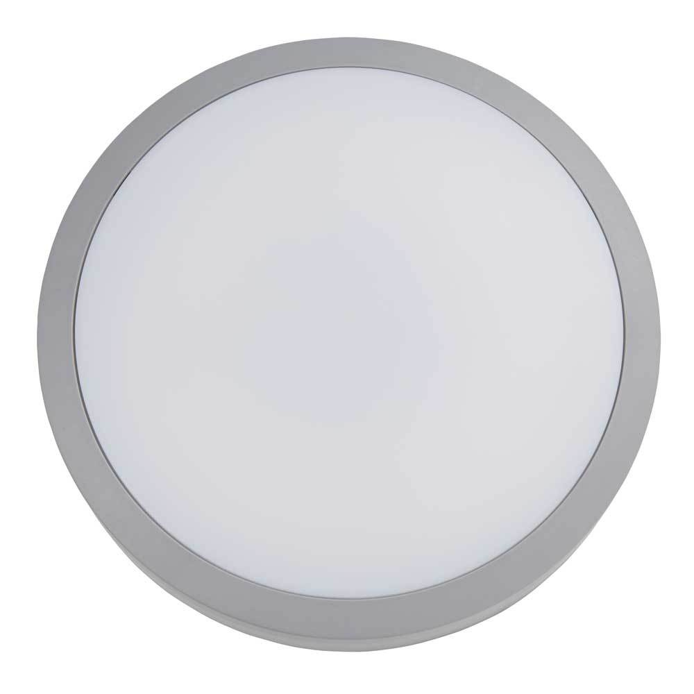 Aplique led estanco sanbo 20 w ip65 30 cm gris