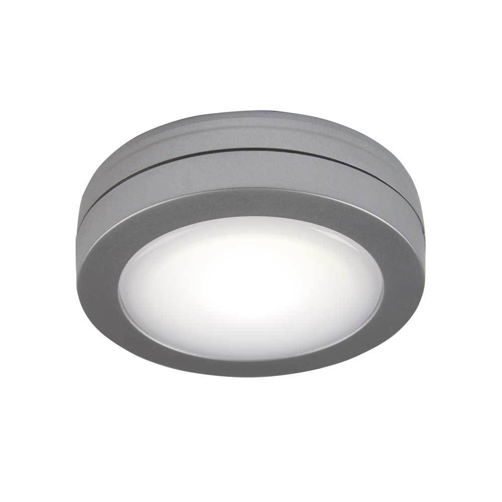 Foco led adhesivo Push plateado