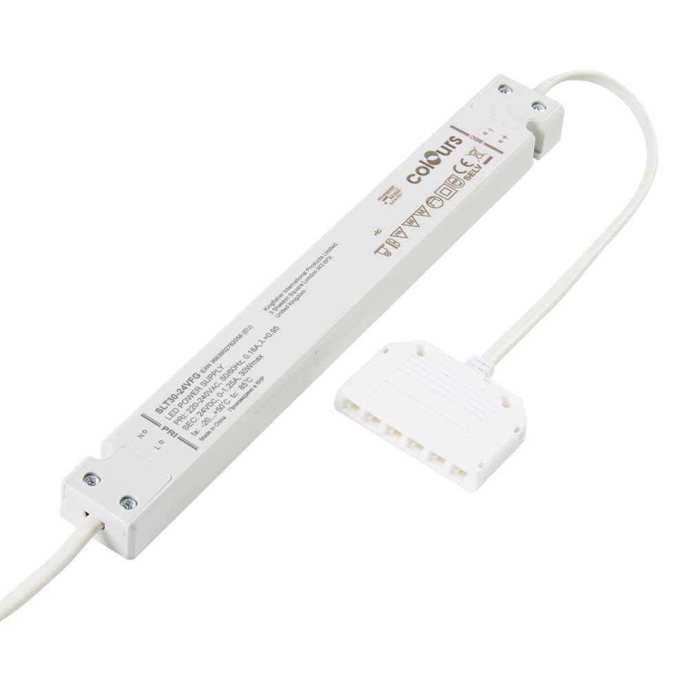 Controlador para iluminación led declo 30 w ip20 24,7 cm blanco