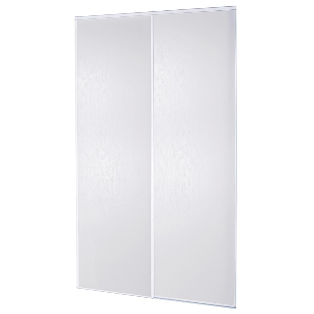 Pack puertas correderas Blizz blanco 120 cm 2 uds