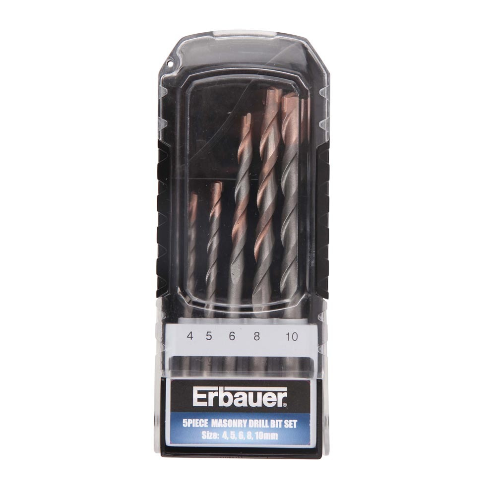 Juego 5 brocas para hormigón erbauer
