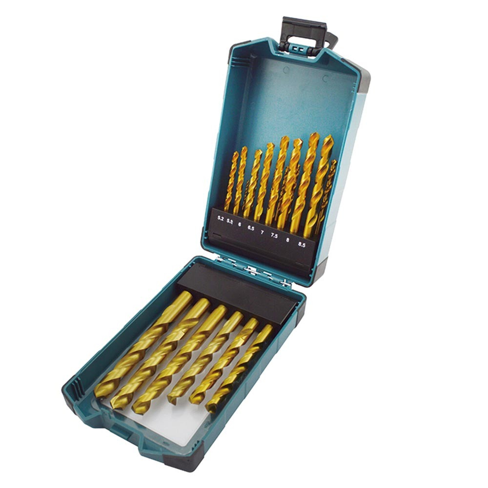 Juego 25 brocas hss titanio erbauer