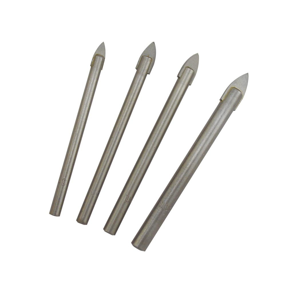 Juego 4 brocas cerámica y vidrio universal fit