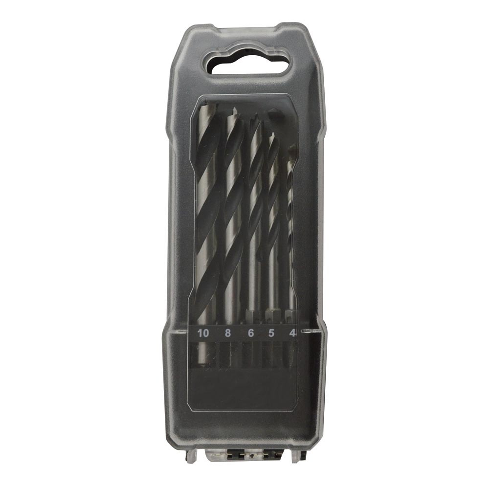 Juego 5 brocas para madera cambio rápido universal fit