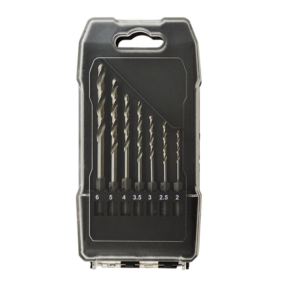 Juego 7 brocas hss para metal universal fit