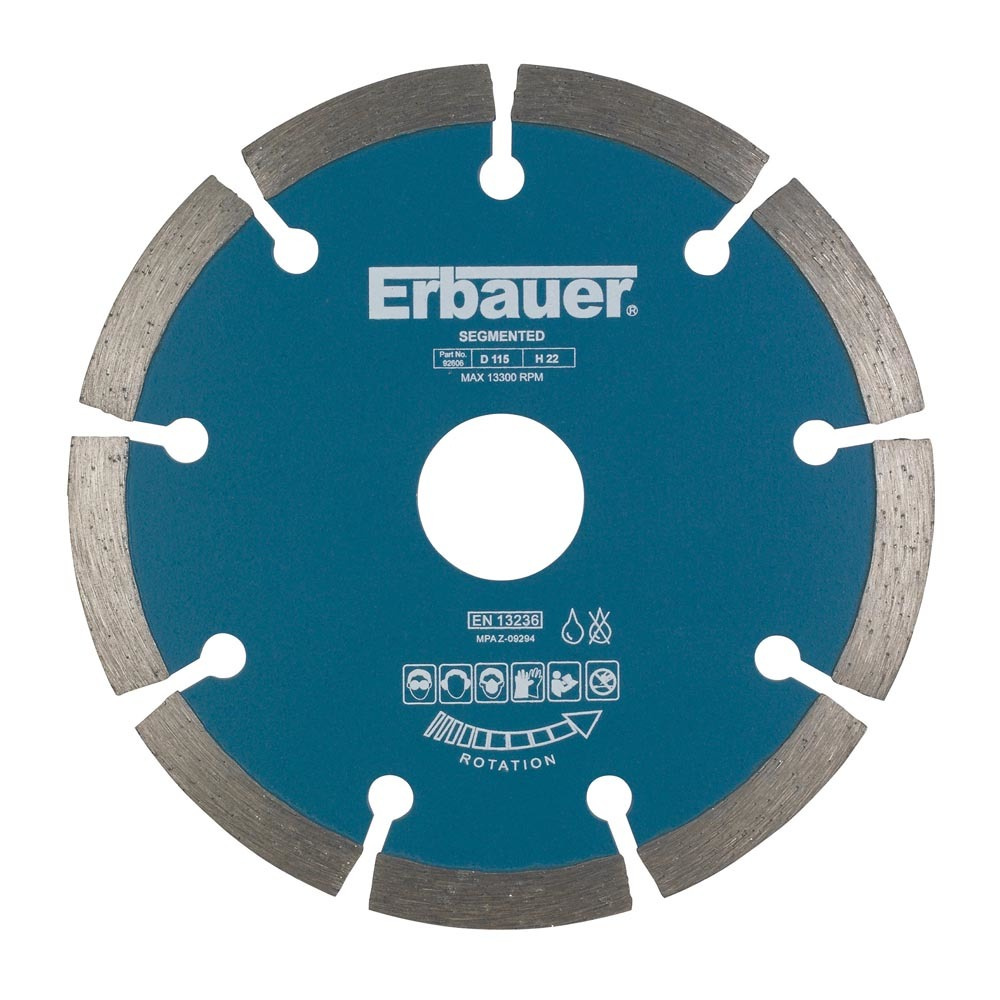 Disco diamante segmentado 115 mm Erbauer