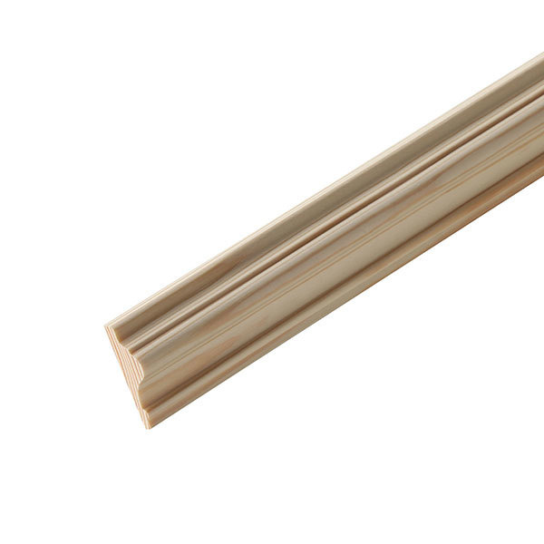 Moldura de pino natural 240 x 4,5 x 1,5 cm