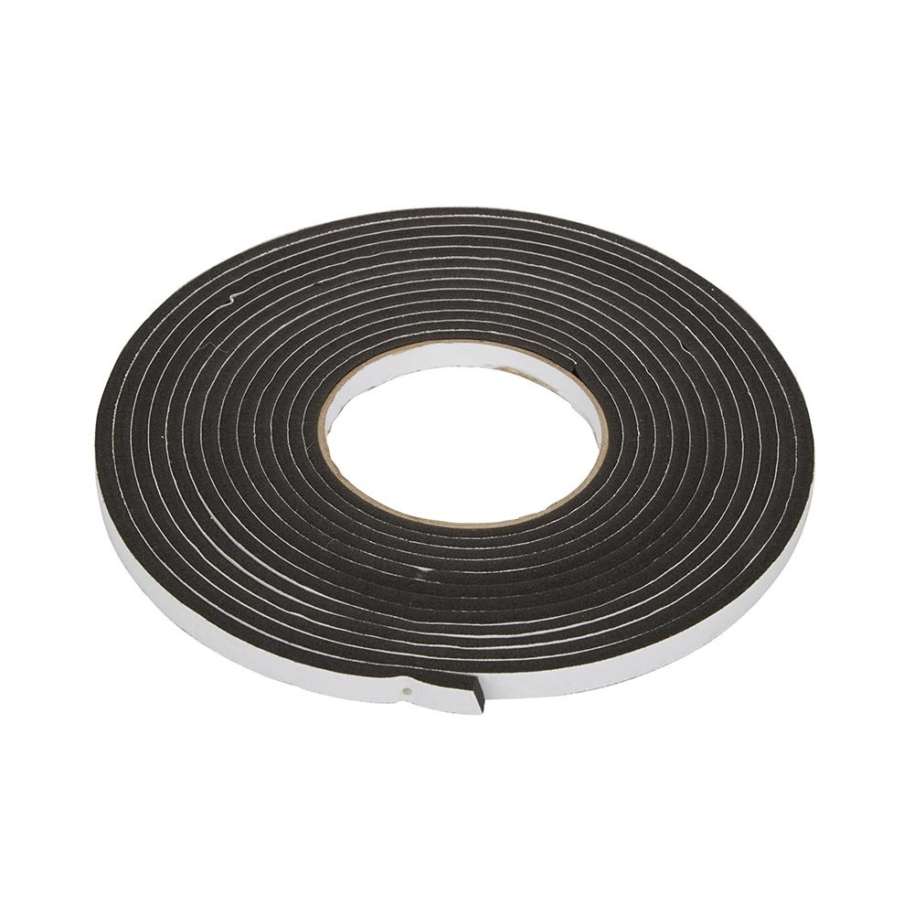 Burlete espuma universal 5 mm x 6 m diall negro