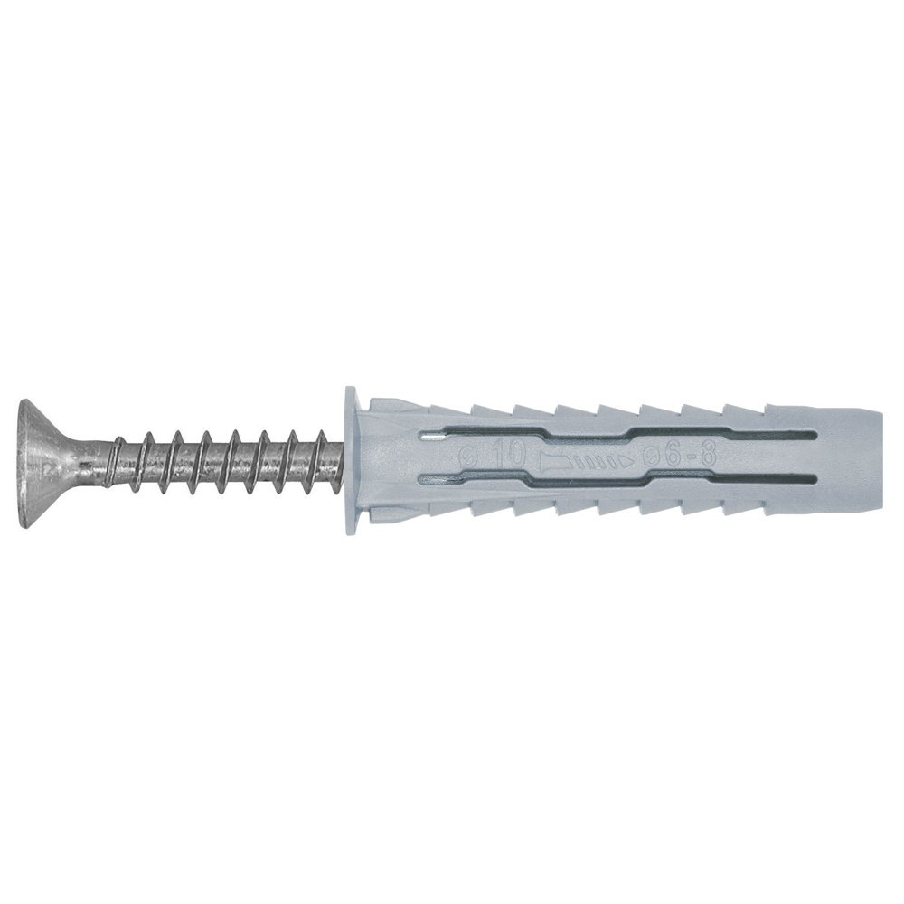 Pack 20 tacos multimaterial con tornillo diall 5 x 25 mm