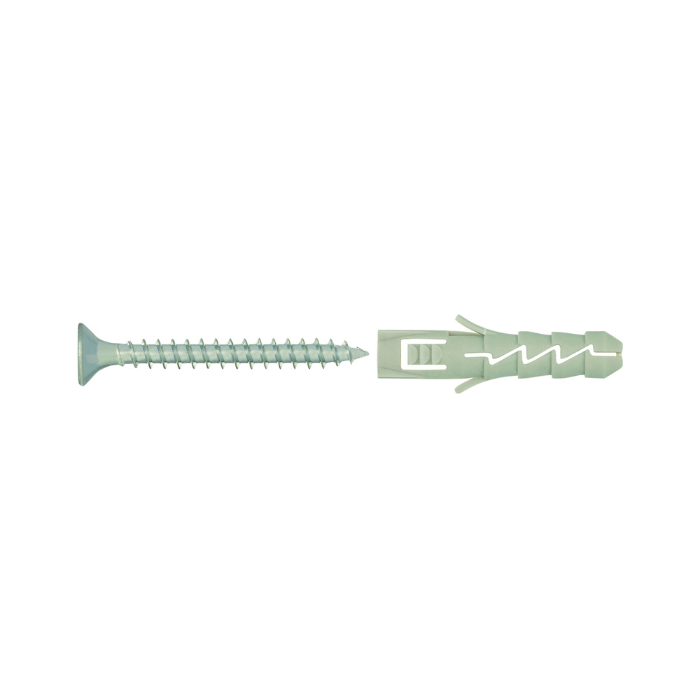 Pack 15 tacos macizo con tornillo diall 6 x 30 mm
